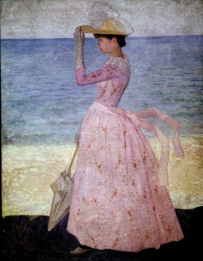 The Woman with a Parasol by Aristide Maillol